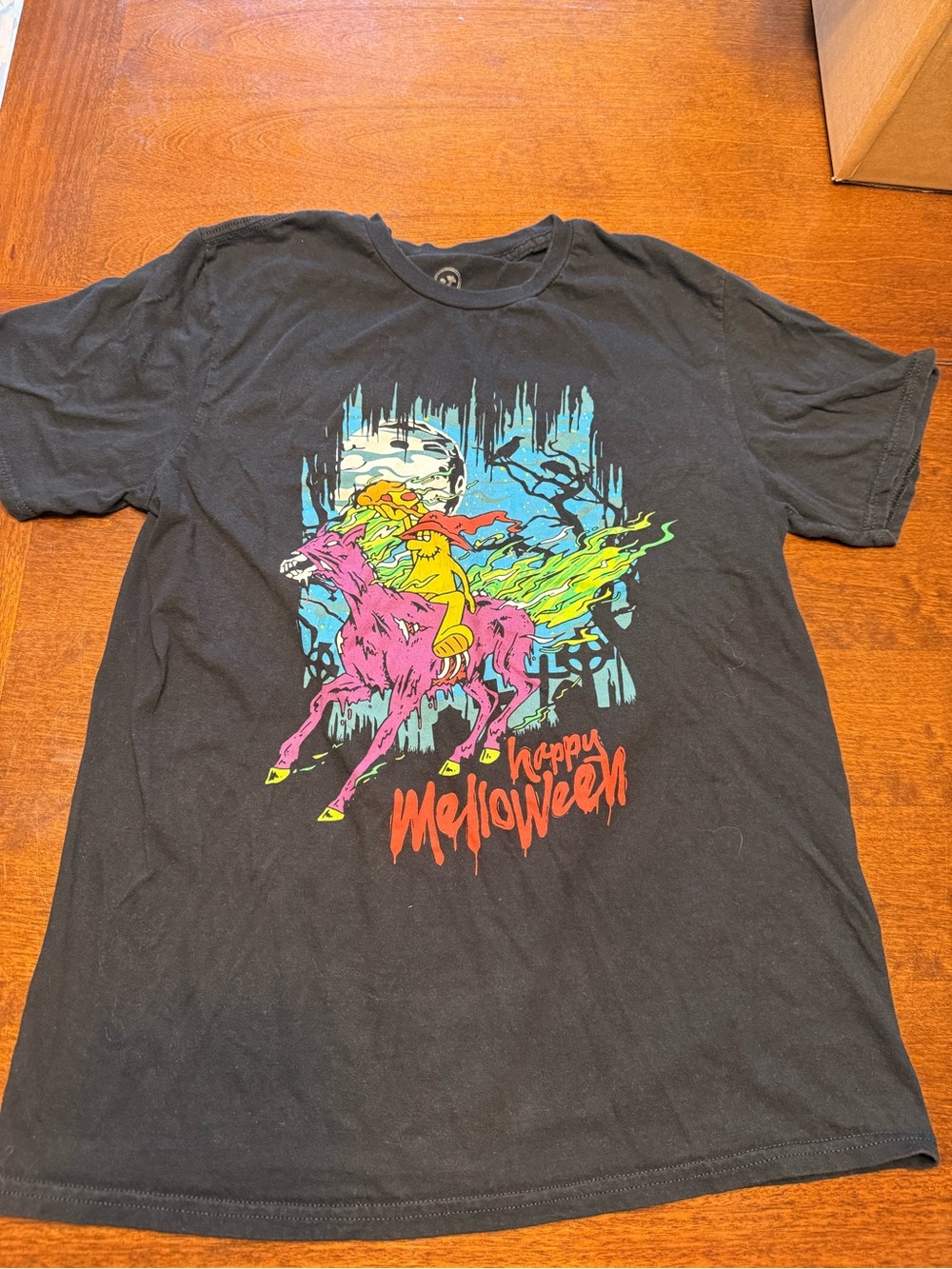 Mellow mushroom house of shroom vintage Halloween shirt medium cotton black